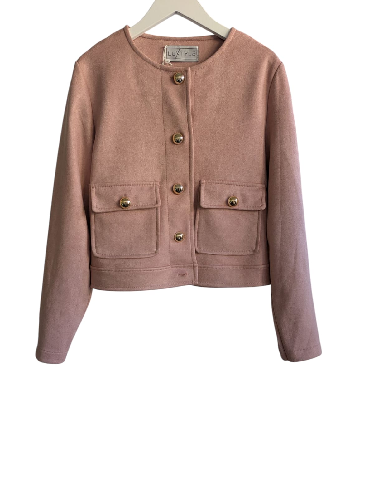 Jacket with Buttons Pink