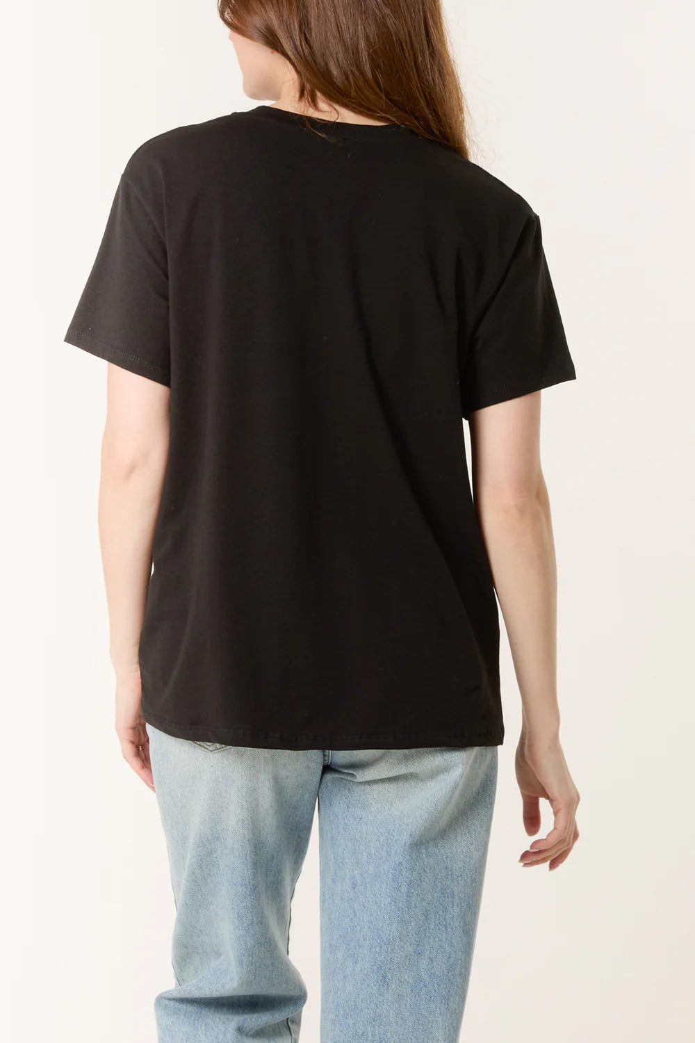 Agape T Shirt Black with Triple Bow (one size fits 8-16uk)