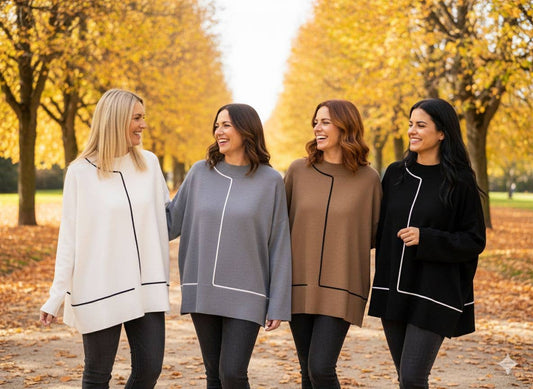 Taped Hem Trim Box Knit Jumper