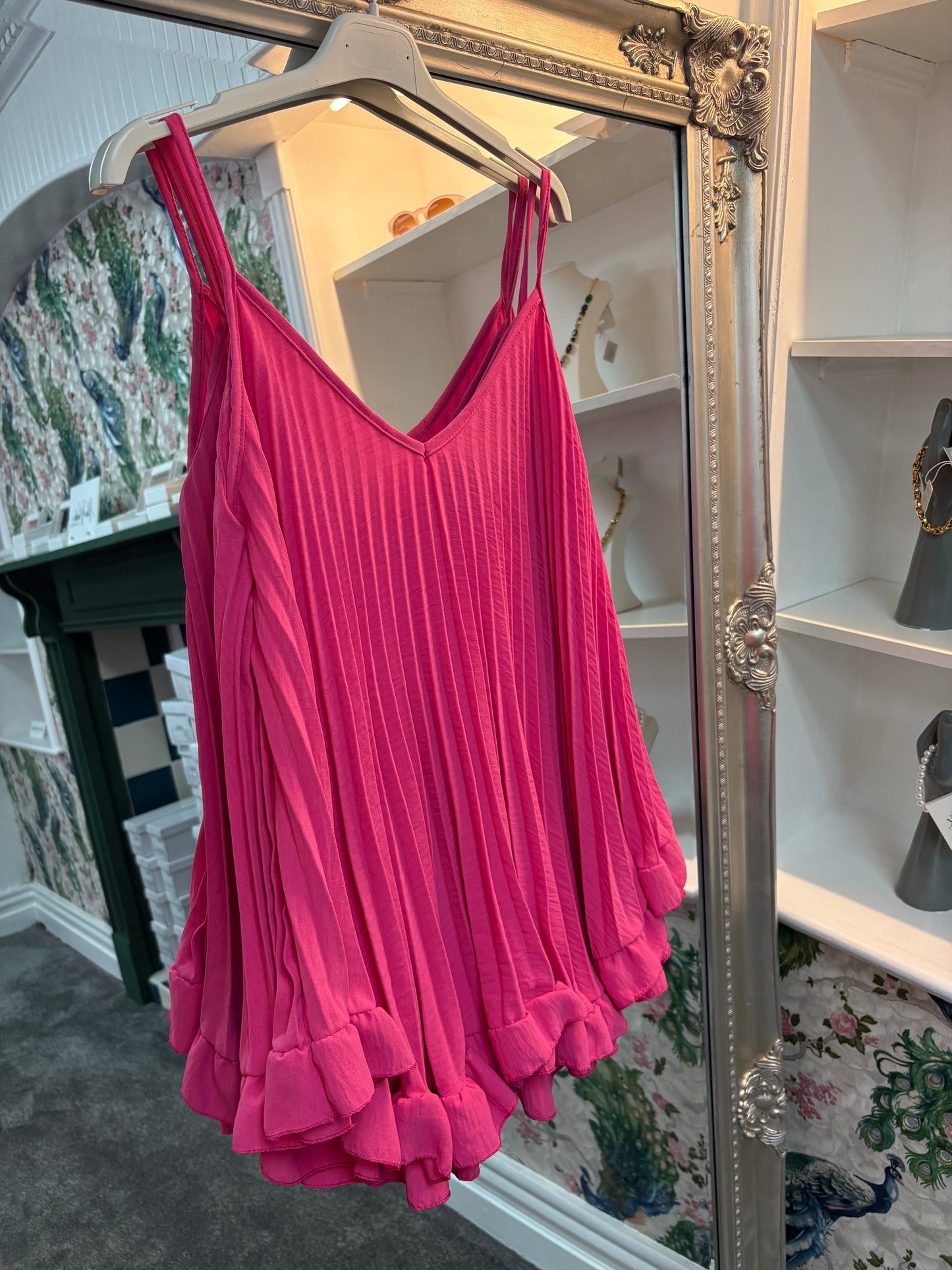 Pleated Strappy Top One Size Fits 8-22