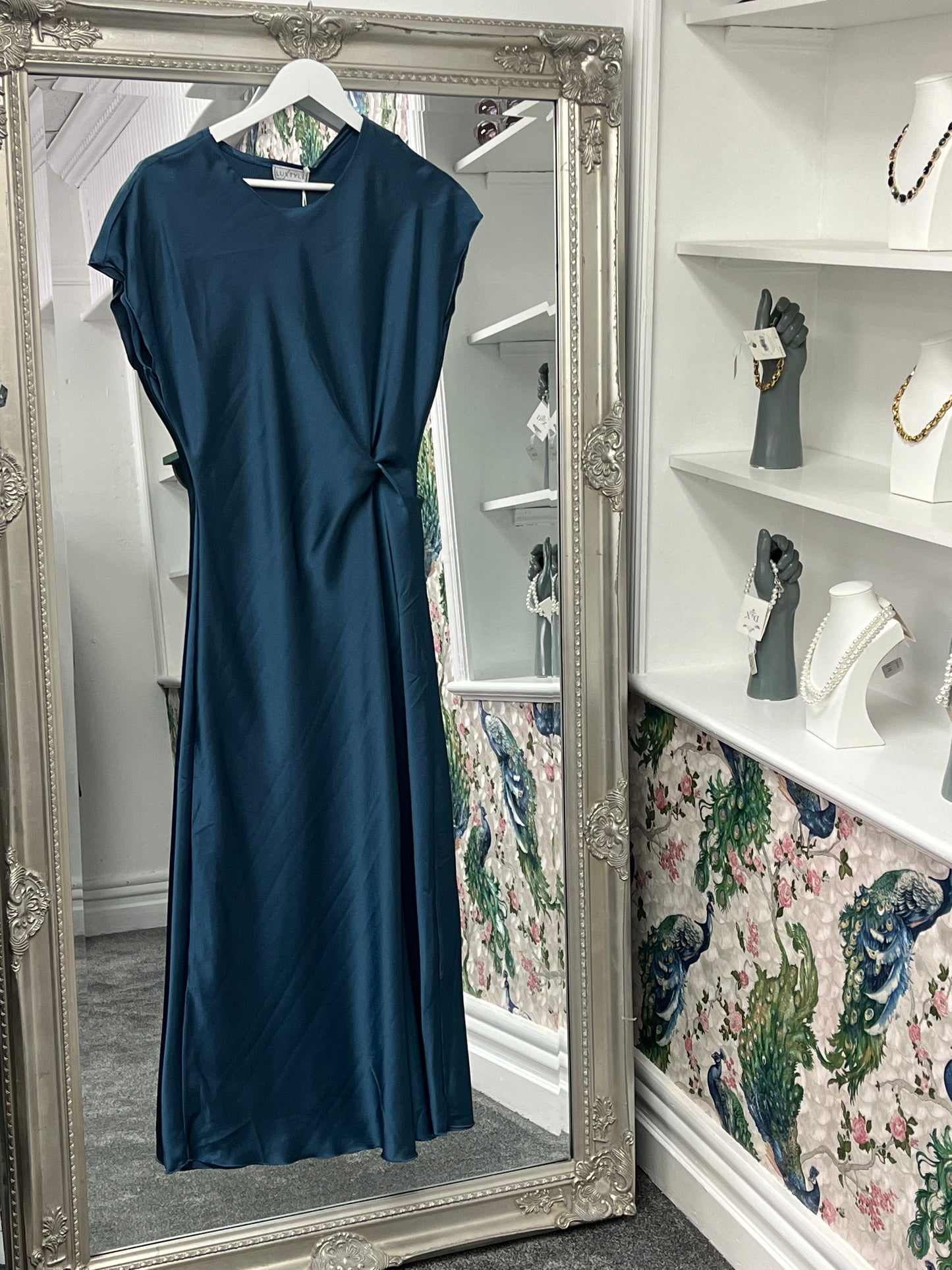 Luxtyle Dress with Knot Detail One Size Fits 8-14