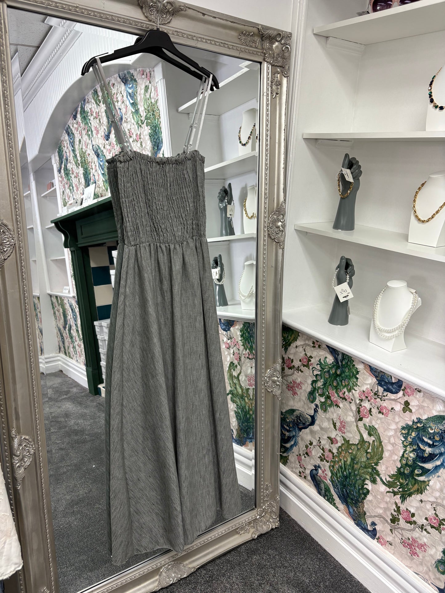 Grey Dress with Jacket One Size Fits 8-16/18
