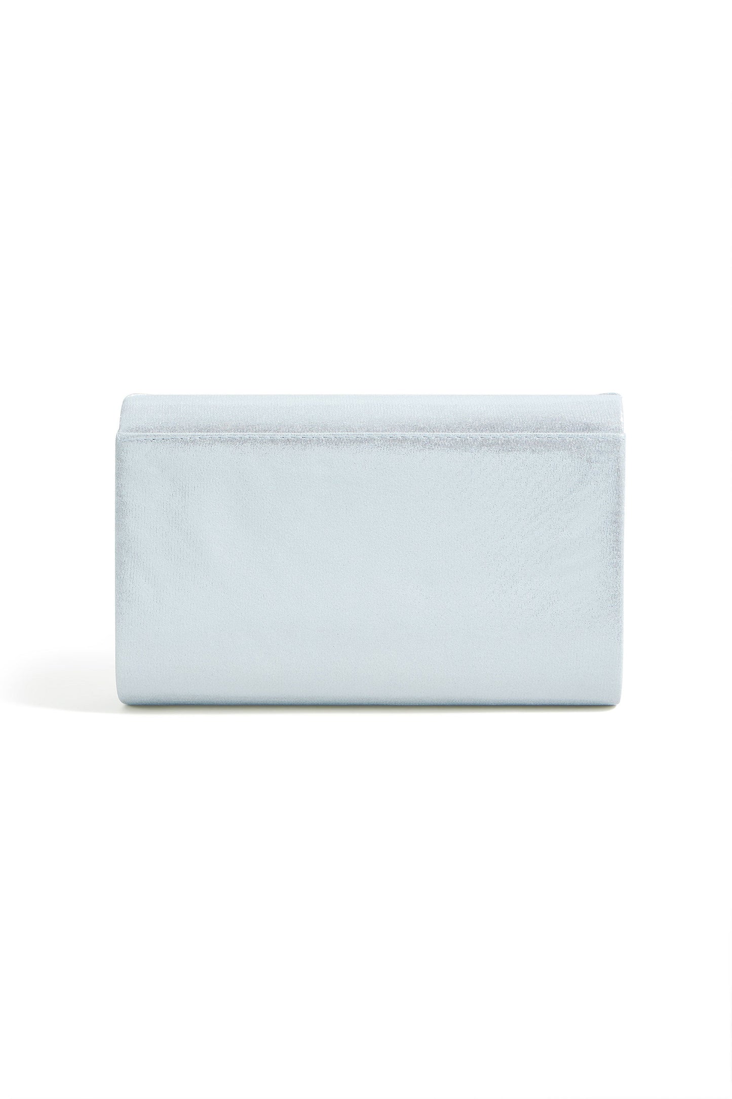 Yumi Silver Shimmer Envelope Clutch Bag