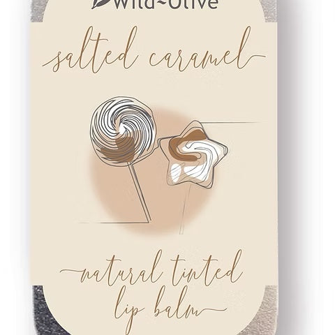 Luscious Wild Olive Lip Balms in earthy tones, crafted to hydrate and soothe lips with natural, handmade goodness.