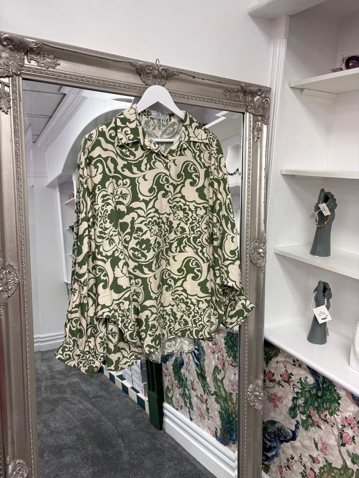 Luxtyle Patterned Blouse One Size Fits 8-18