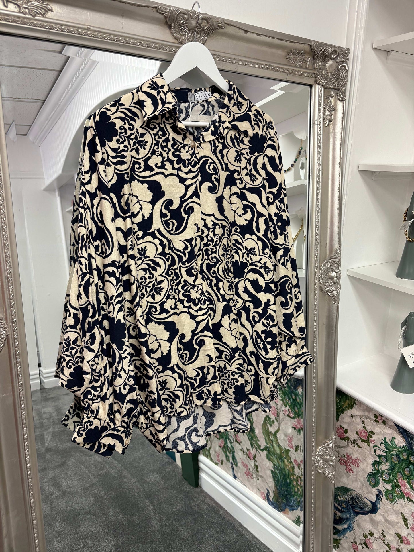 Luxtyle Patterned Blouse One Size Fits 8-18