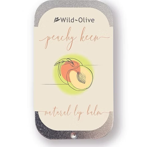 Luscious Wild Olive Lip Balms in earthy packaging, crafted to hydrate and soothe lips with natural, handmade care.