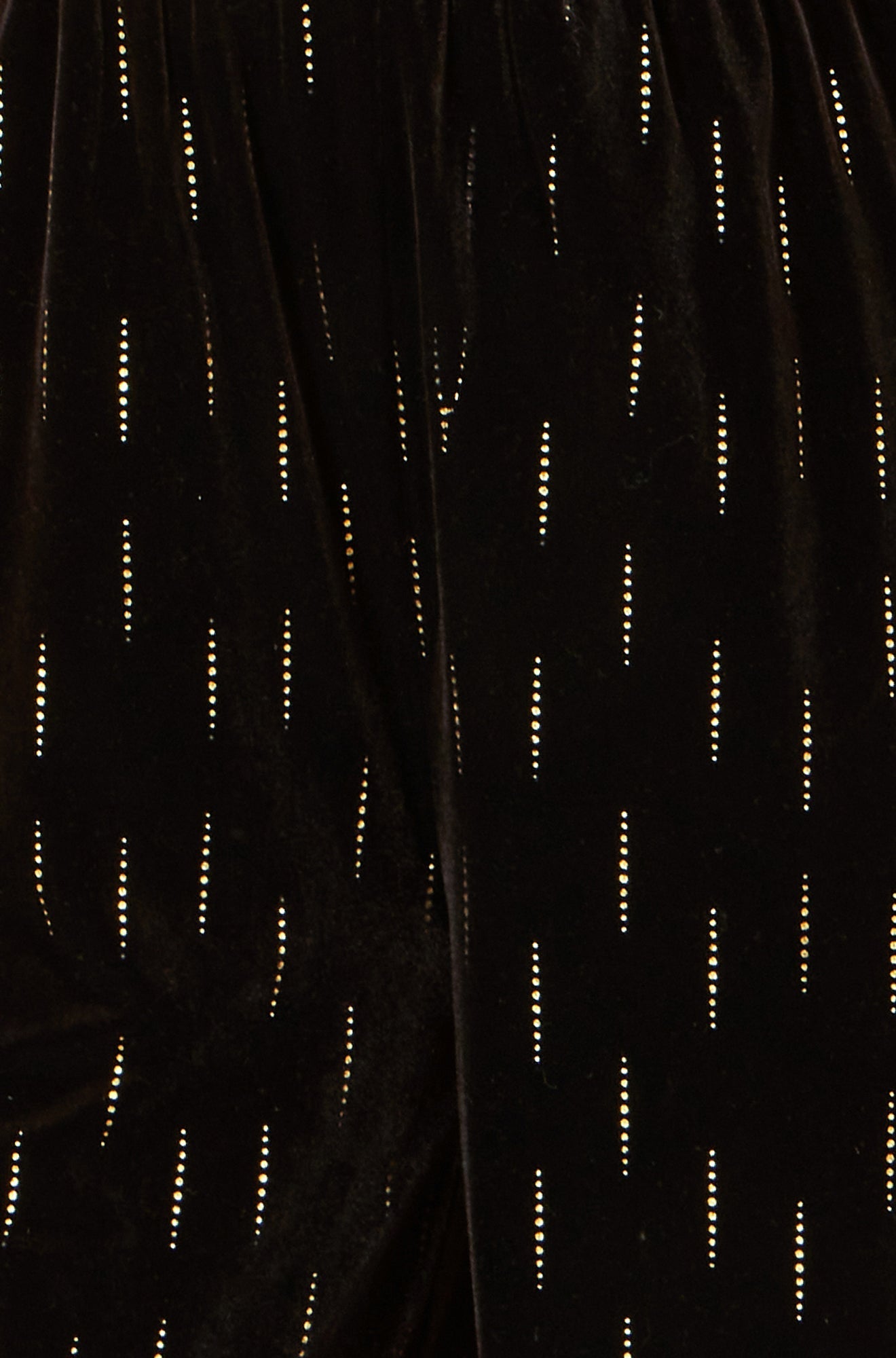 Yumi Black Foil Print Velvet Jumpsuit