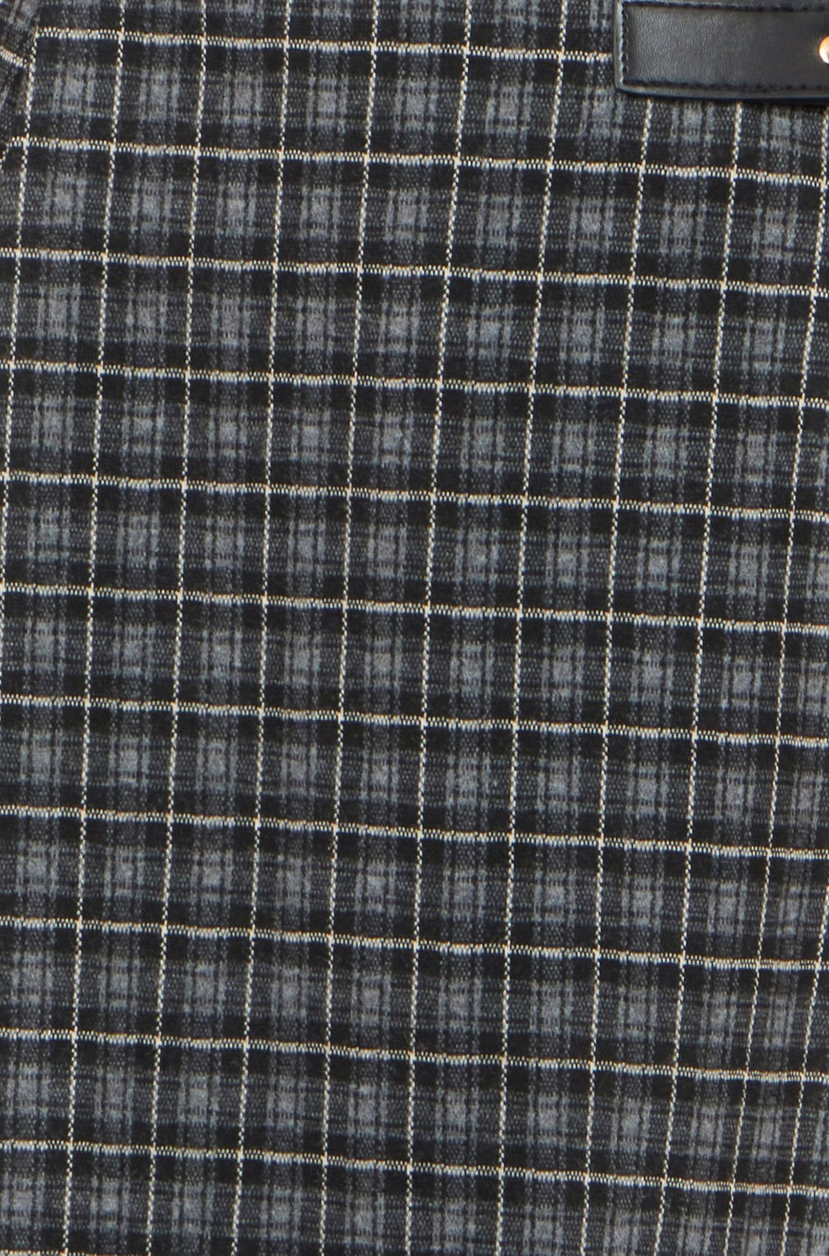 Yumi Black Check Pleated Mini Skirt