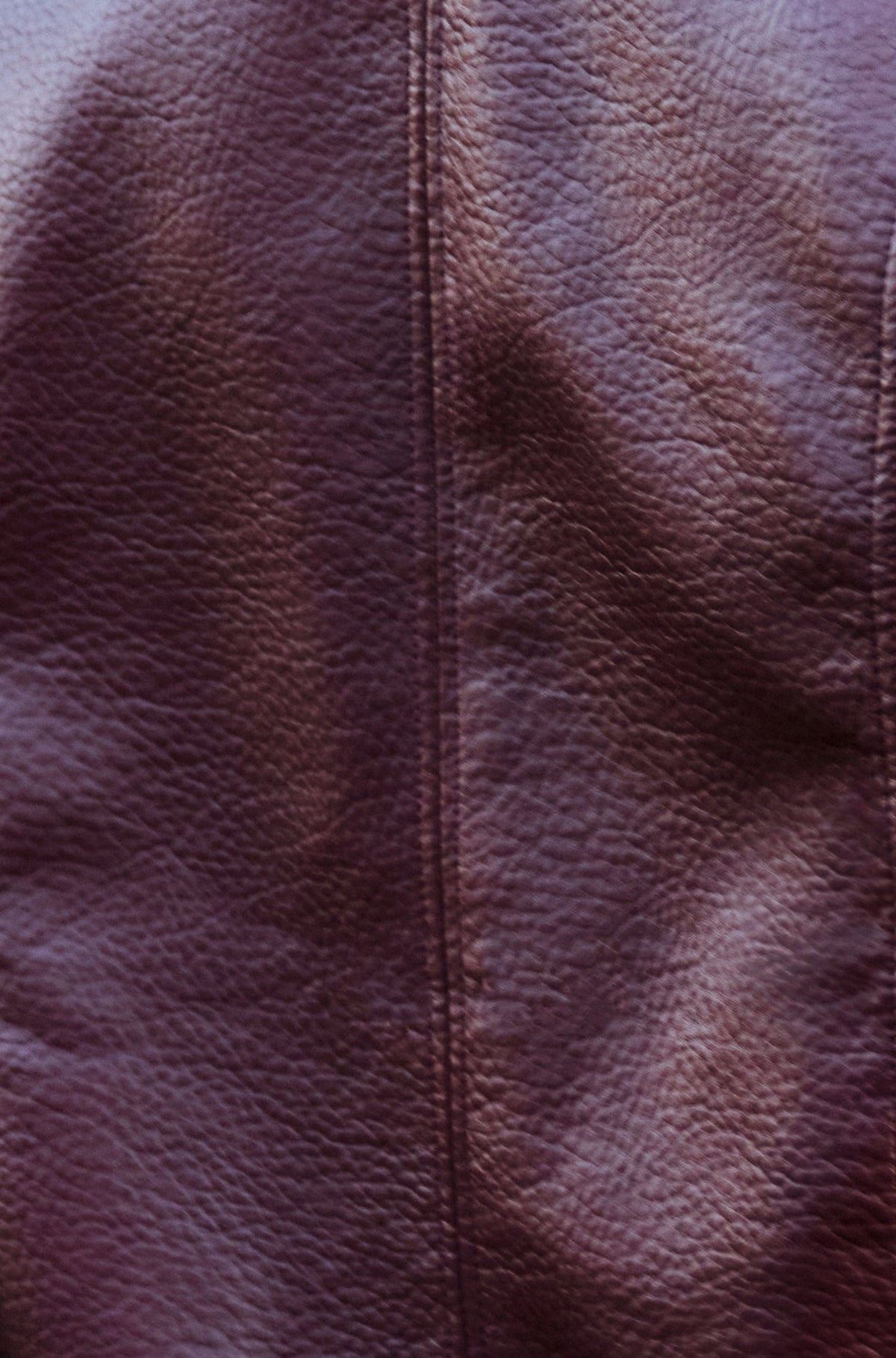 Yumi Burgundy Faux Leather Bomber Jacket