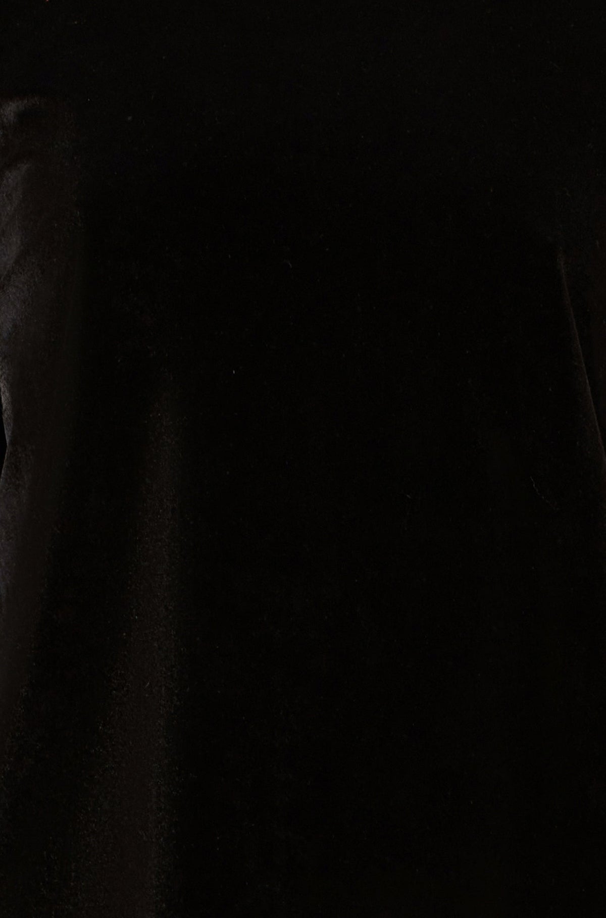Yumi Black Velvet Embellished Neck Top