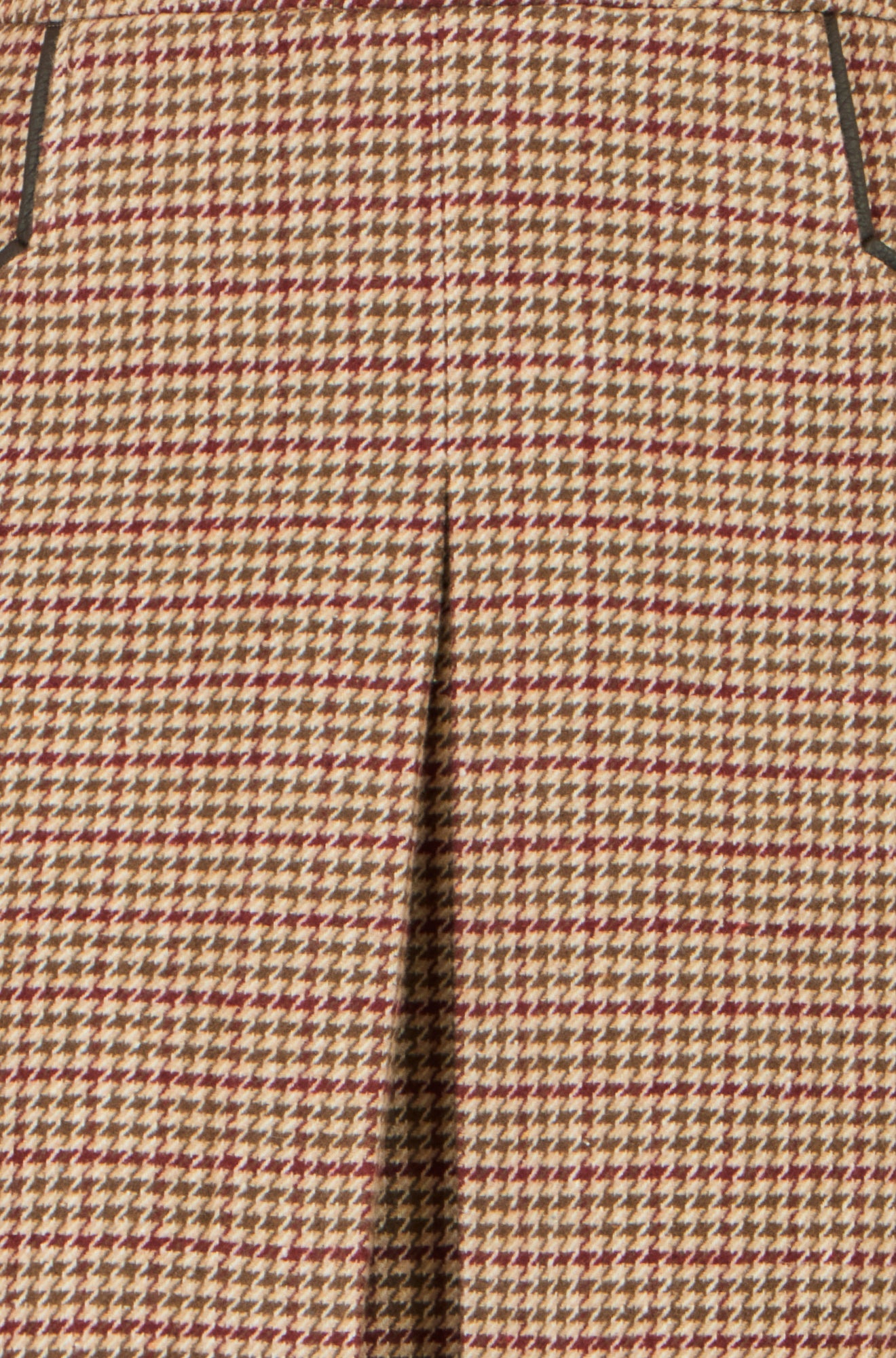 Yumi Brown Check Mini Skirt With Pockets