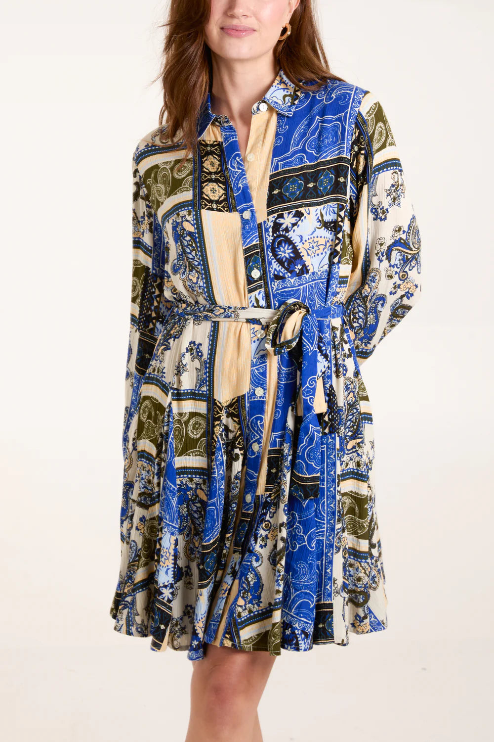 godet shirt dress Mr. Godet Shirt Dress
