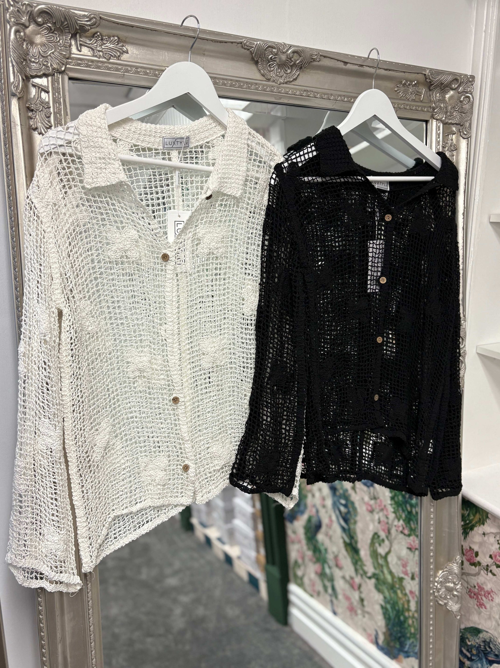 Luxtyle Square Crochet Shirt One Size 8-16/18