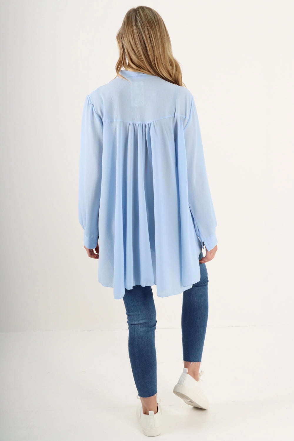 Italian Oversized Pussy Bow Button Top One Size Fits Size 8-22