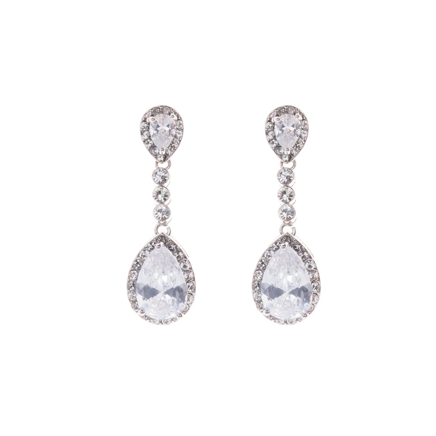 Gold & Clear Post Earrings