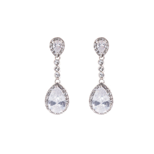 Gold & Clear Post Earrings