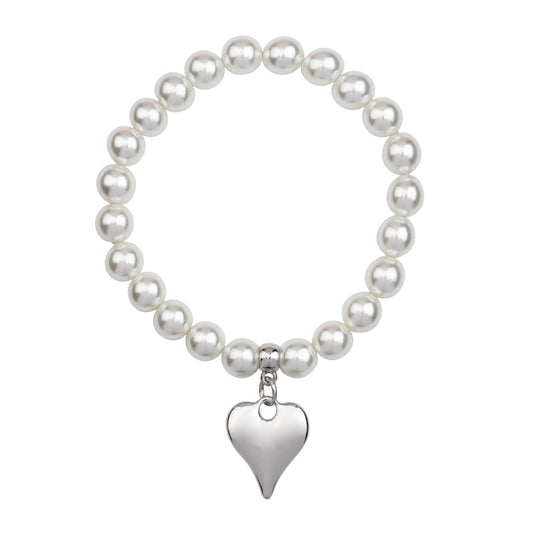 Mother of Pearl Heart Bracelet