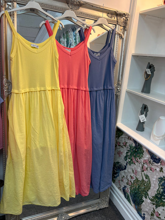 Luxtyle Ribbed Top Dress One Size Fits 8-18