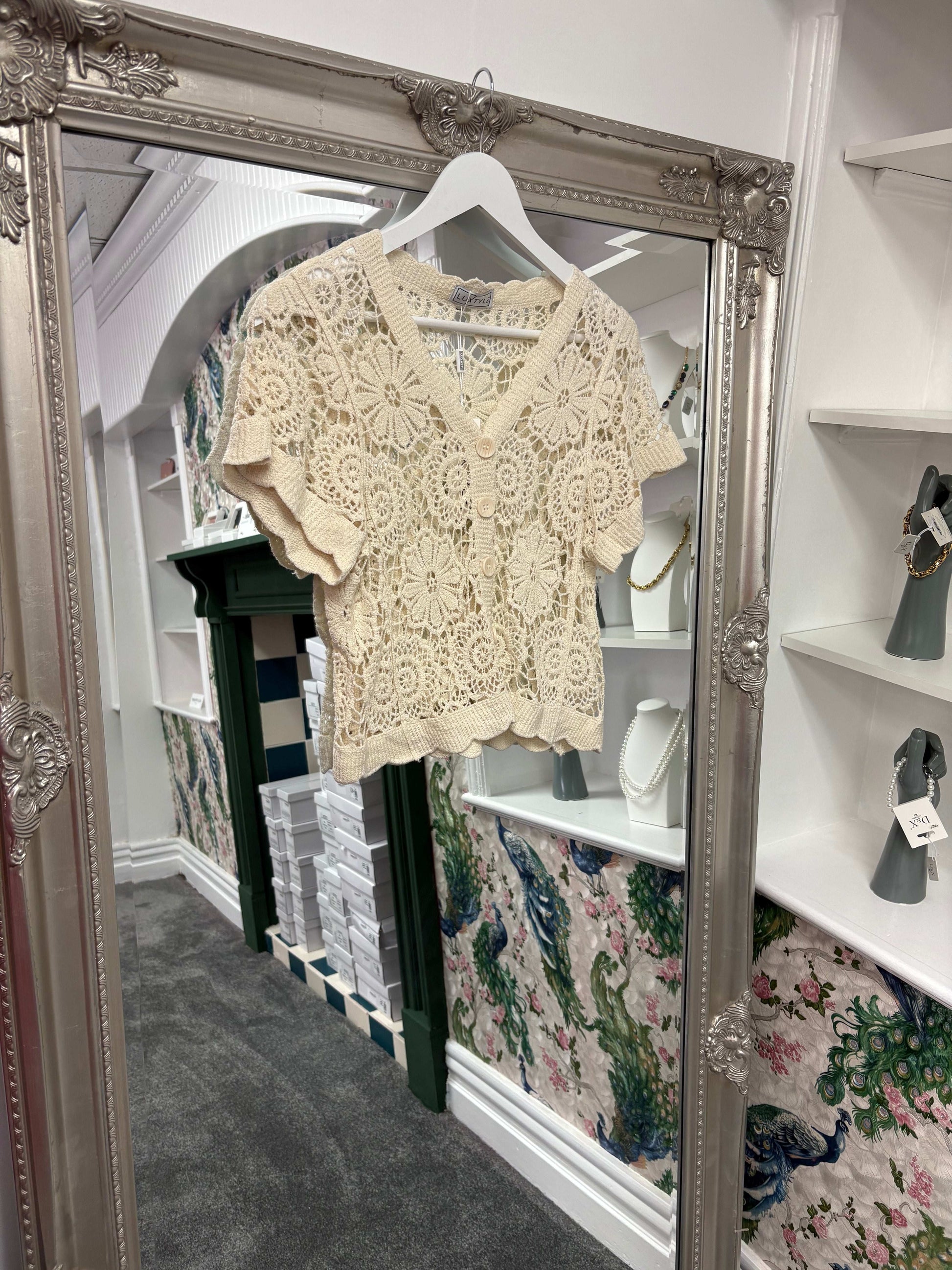 Luxtlye Crochet Cardigan One Size 8-14
