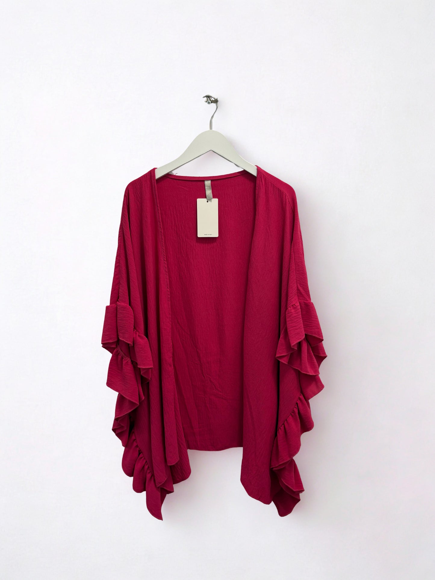 Frill Sleeve Kimono One Size 8-24/26