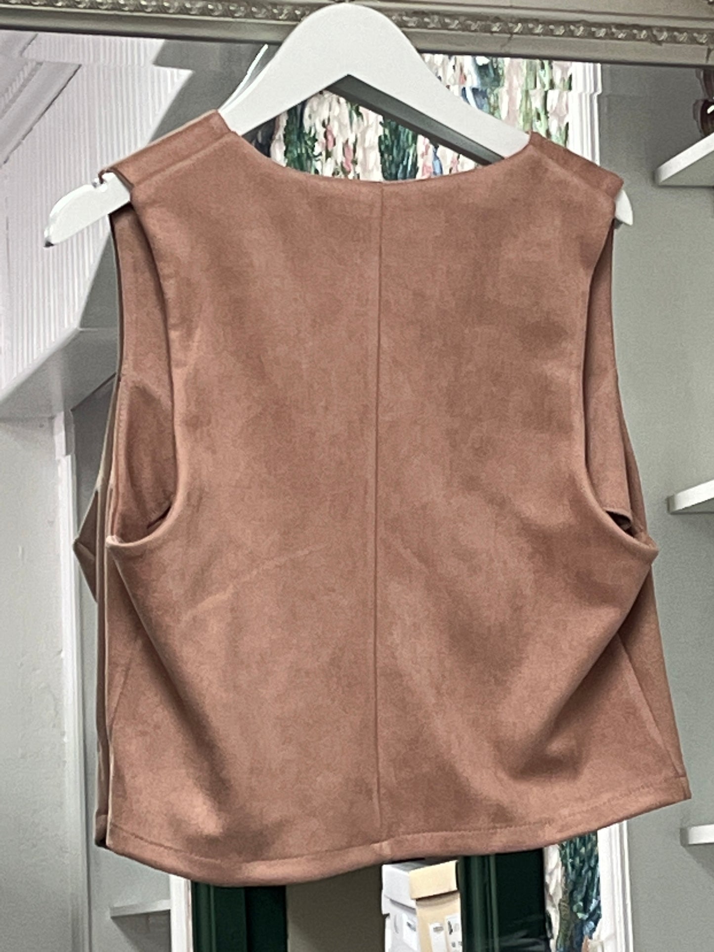 Waistcoat with Buttons Pink (one size fits 8-14uk)