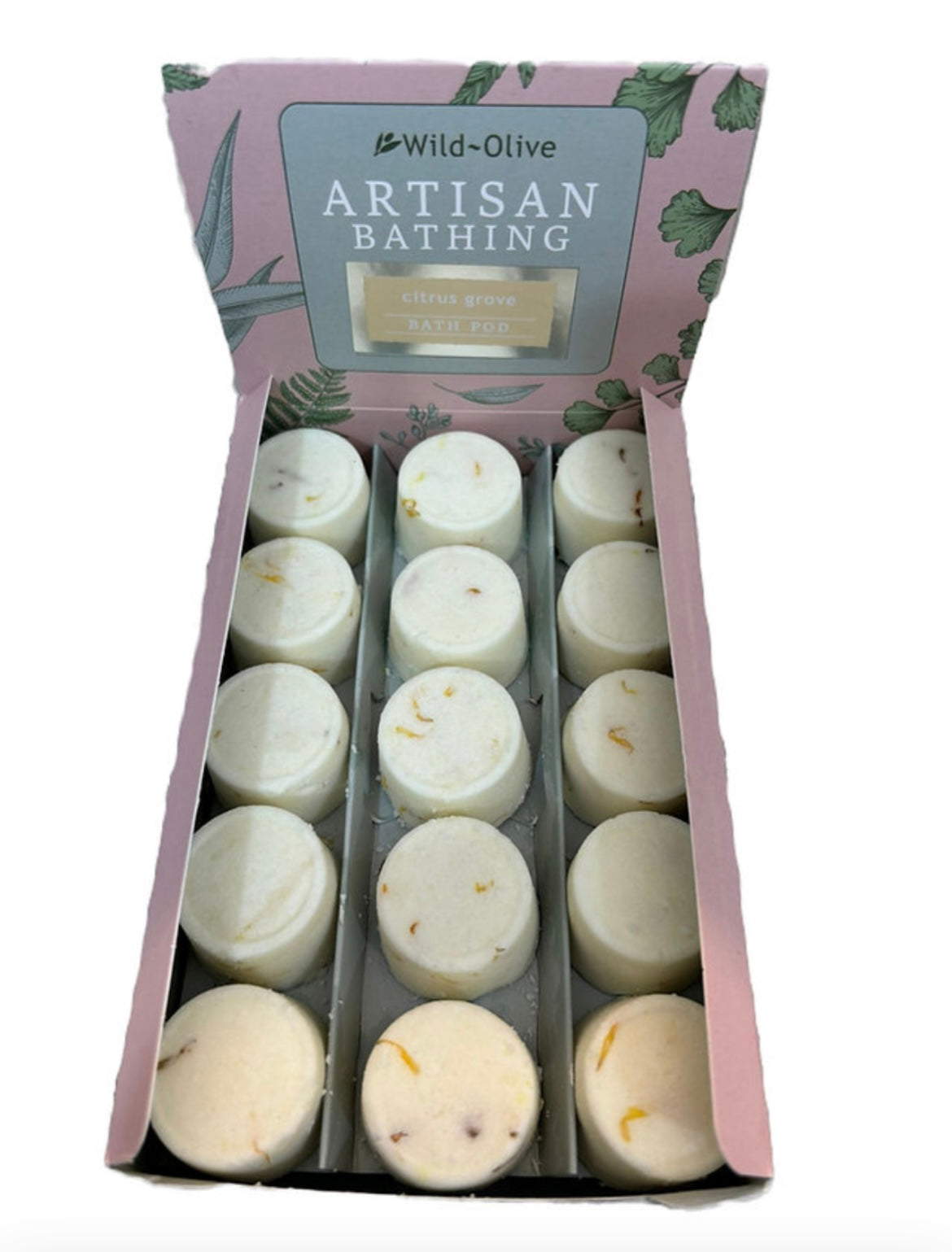 Luxurious bath pods filled with soothing essential oils, nestled in a sleek, modern container for a spa-like experience.
