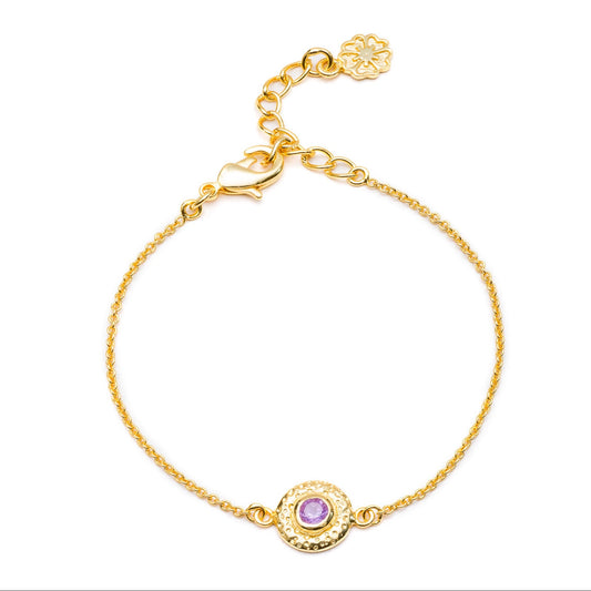 Luna Gemstone Bracelet Amethyst