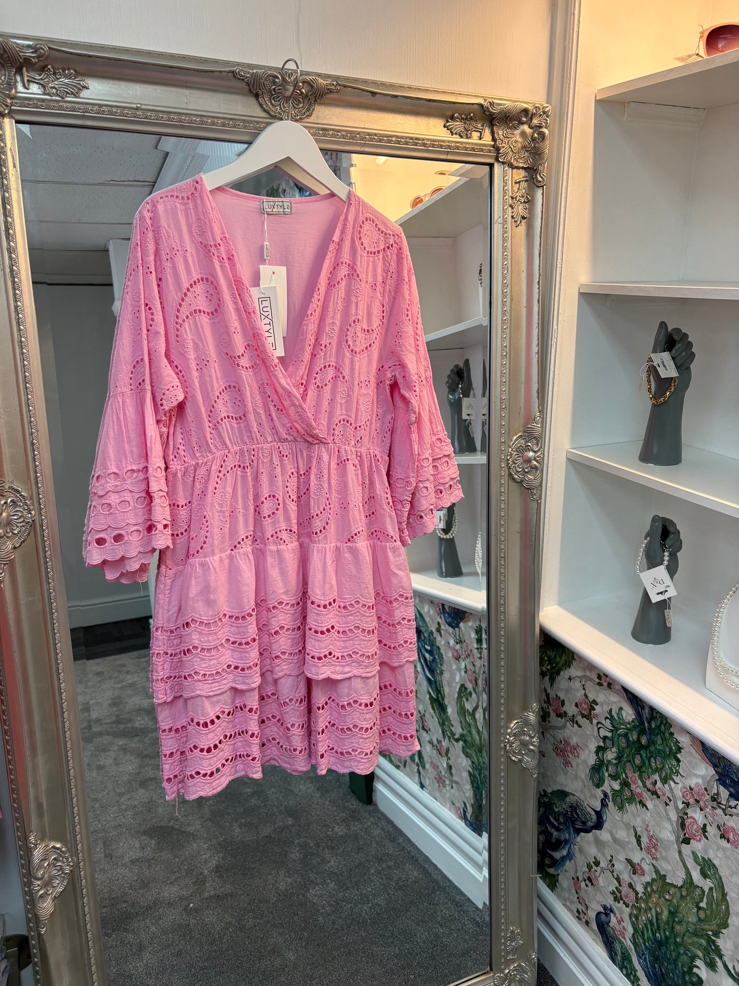 Luxtyle Cross Over Cotton Dress One Size fits 8-16