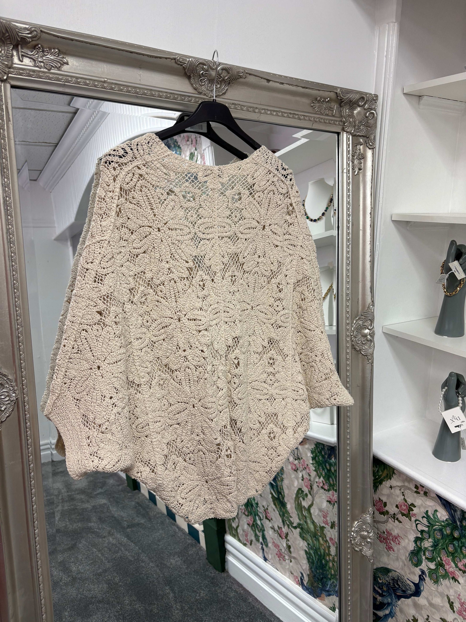 Luxtyle Batwing Crochet Cardigan One Size Fits 8-18
