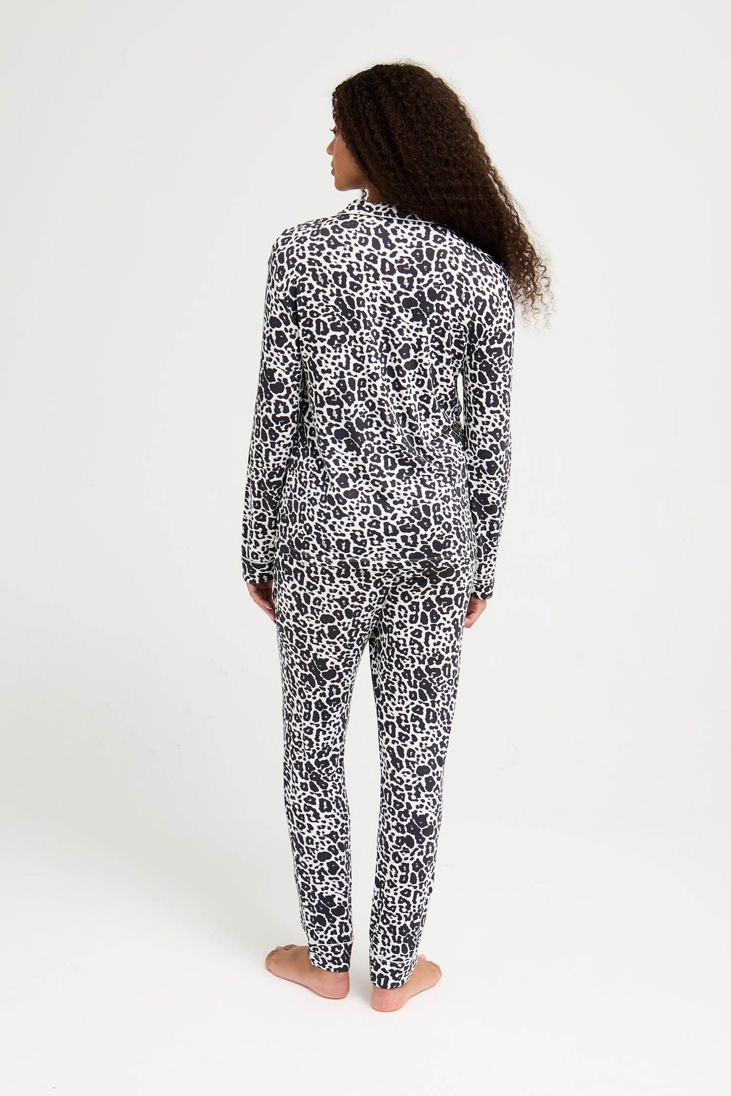 Bamboo Long Pyjama Set in Luxe Leopard
