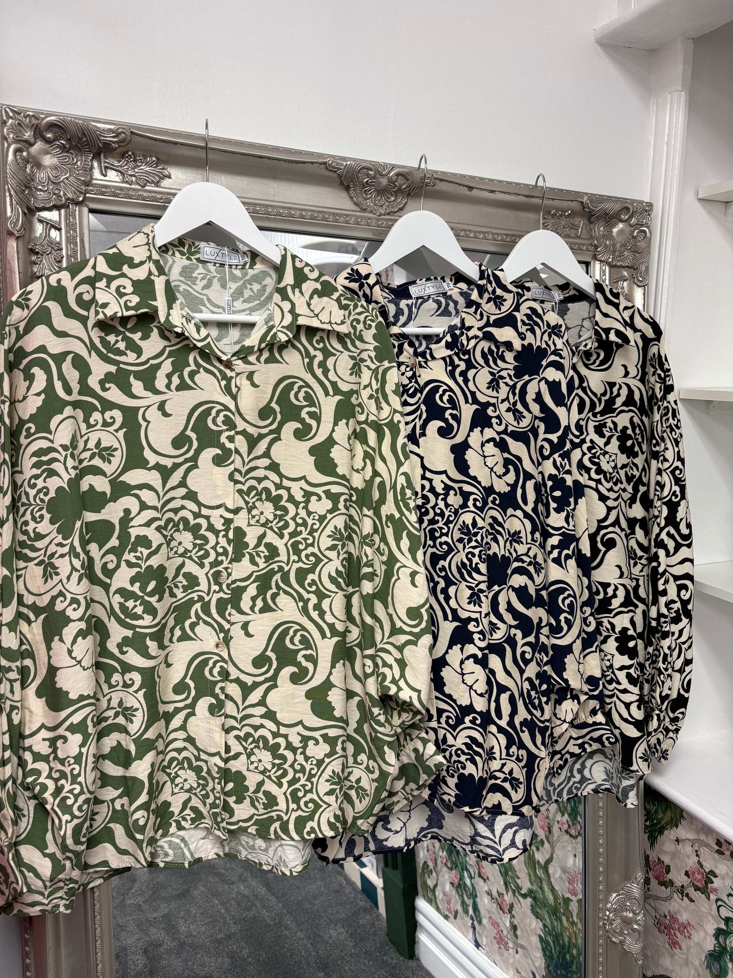 Luxtyle Patterned Blouse One Size Fits 8-18
