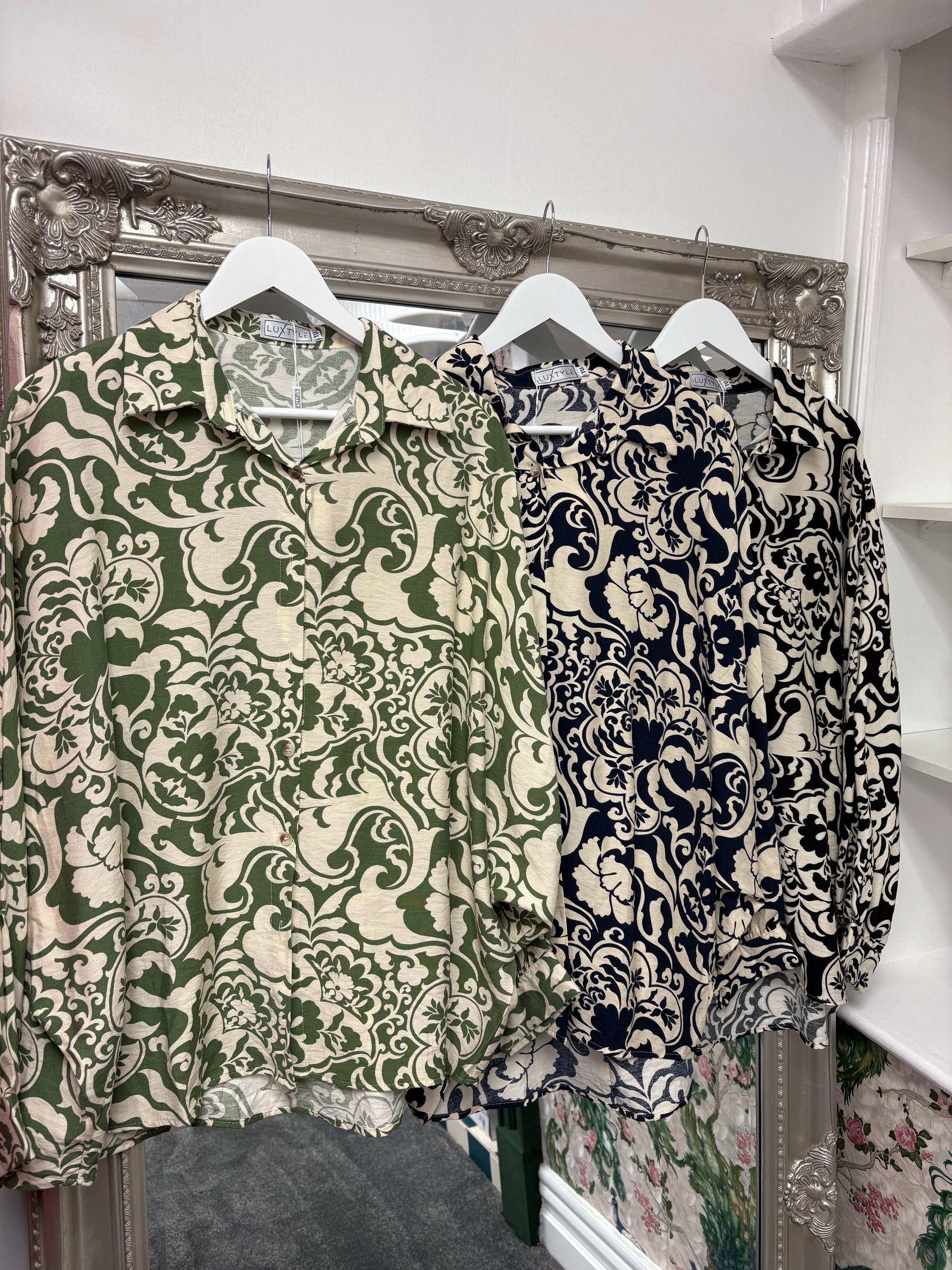 Luxtyle Patterned Blouse One Size Fits 8-18