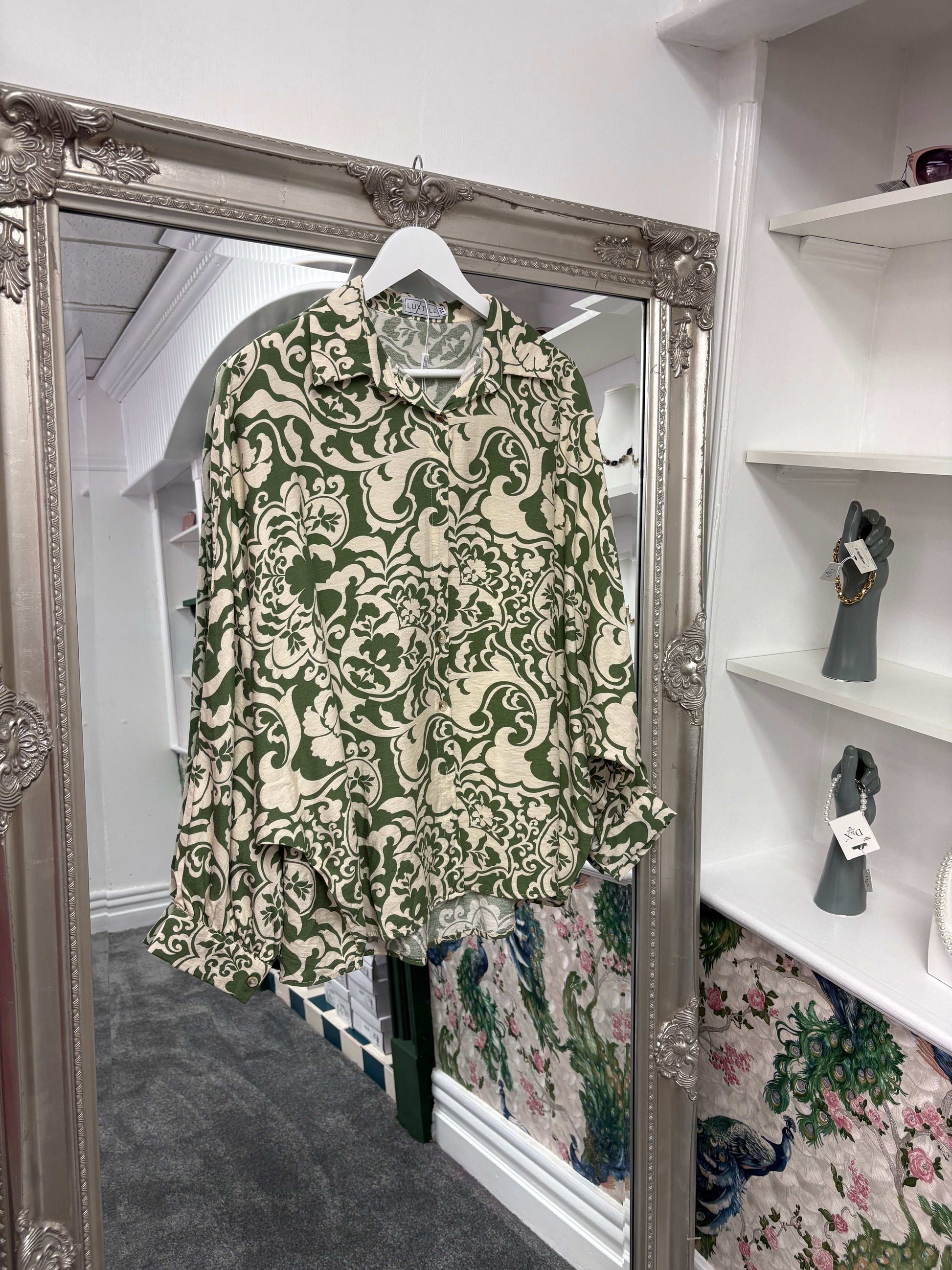 Luxtyle Patterned Blouse One Size Fits 8-18