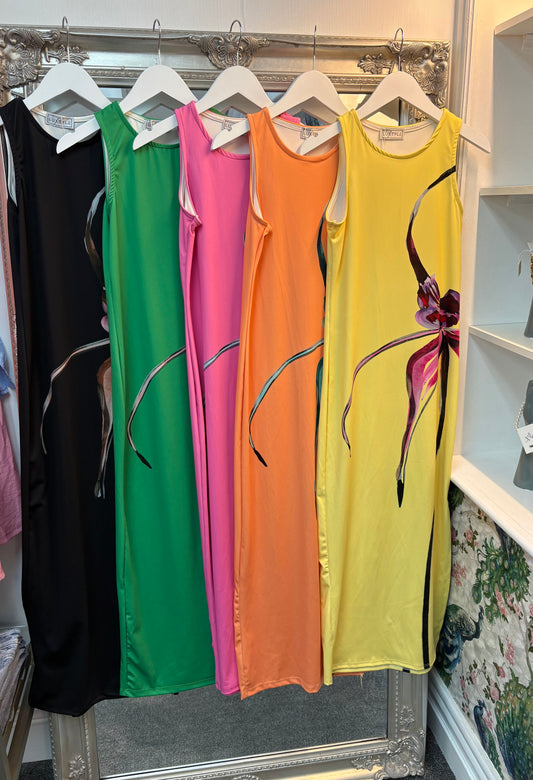 Luxtyle Flower Dress One Size 8-10/12
