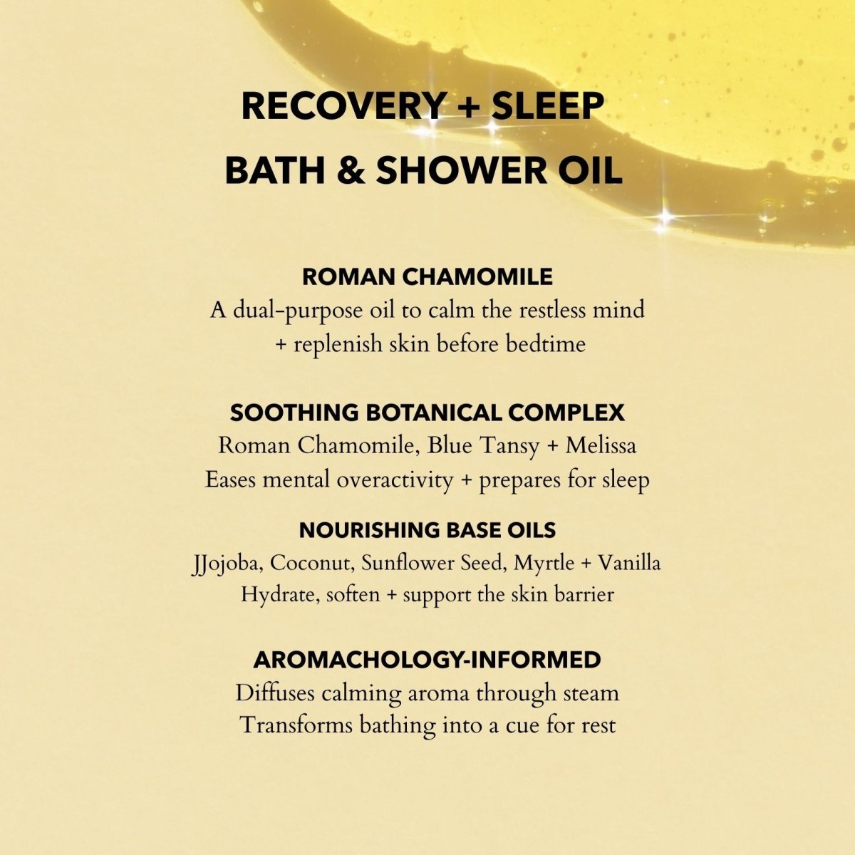 Calming Shower Calming Bath & Shower Oil with Roman Chamomile – Sleep & Stress Relief ...