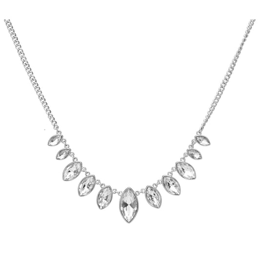 Silver and Clear Short Necklace