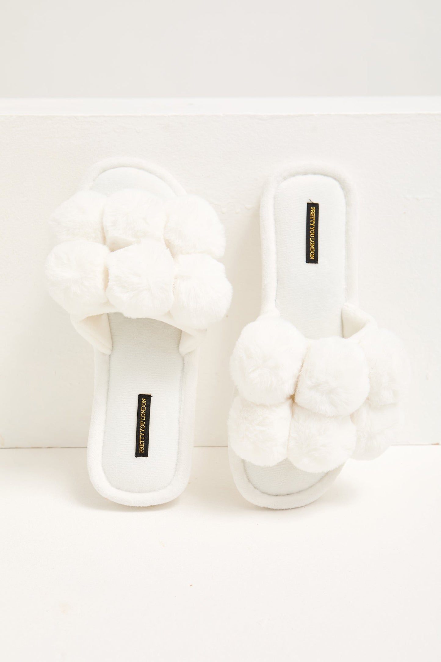 Dolly Slippers in White
