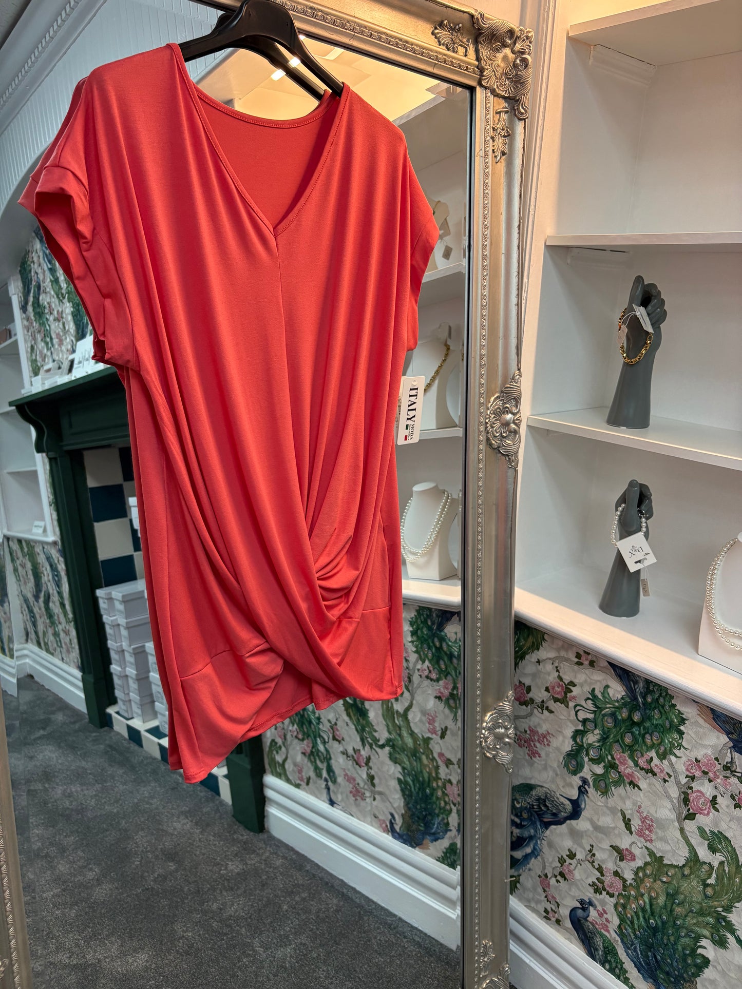 T-Shirt with Knot Detail One Size Fits 8-16/18