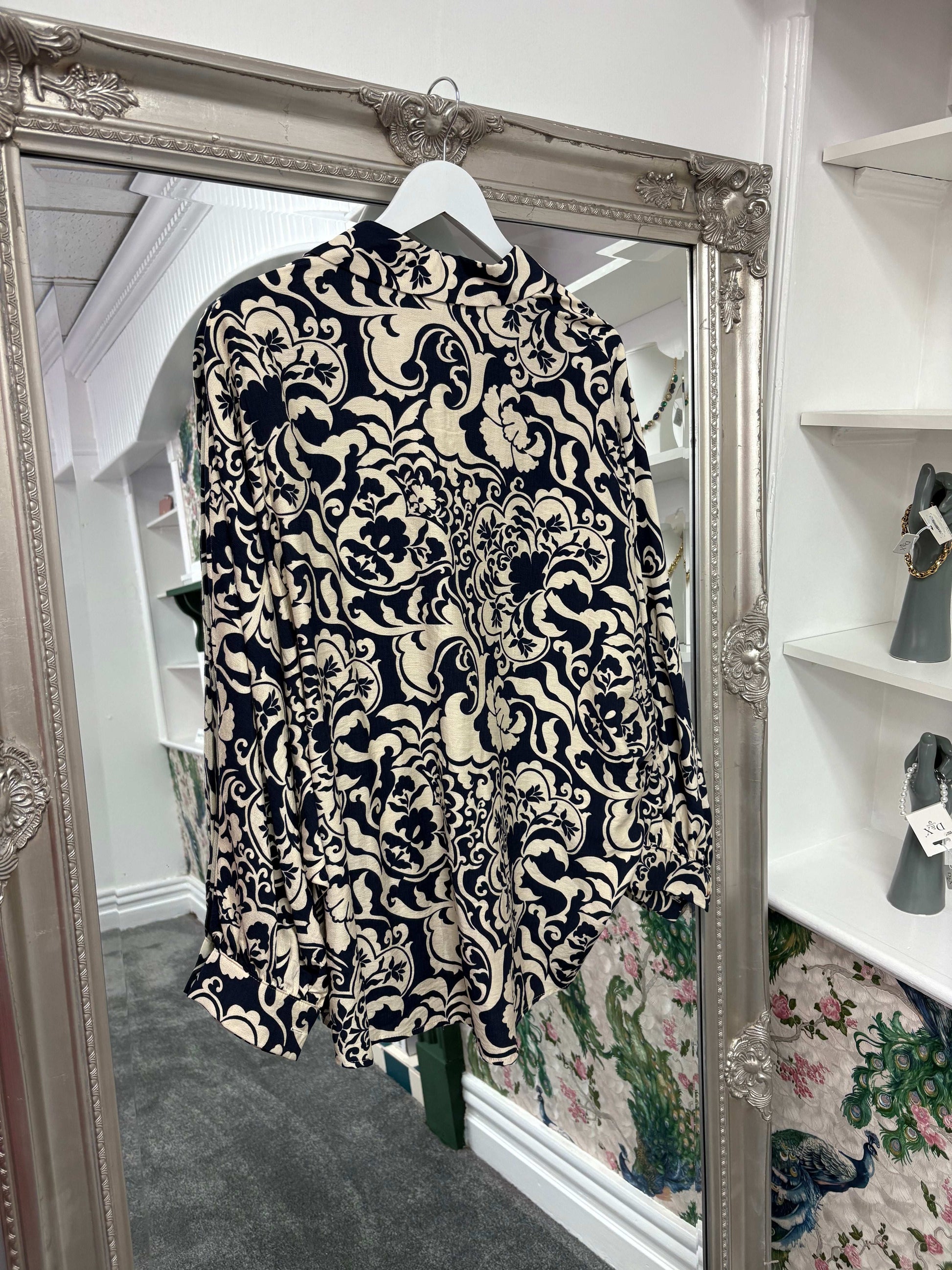Luxtyle Patterned Blouse One Size Fits 8-18