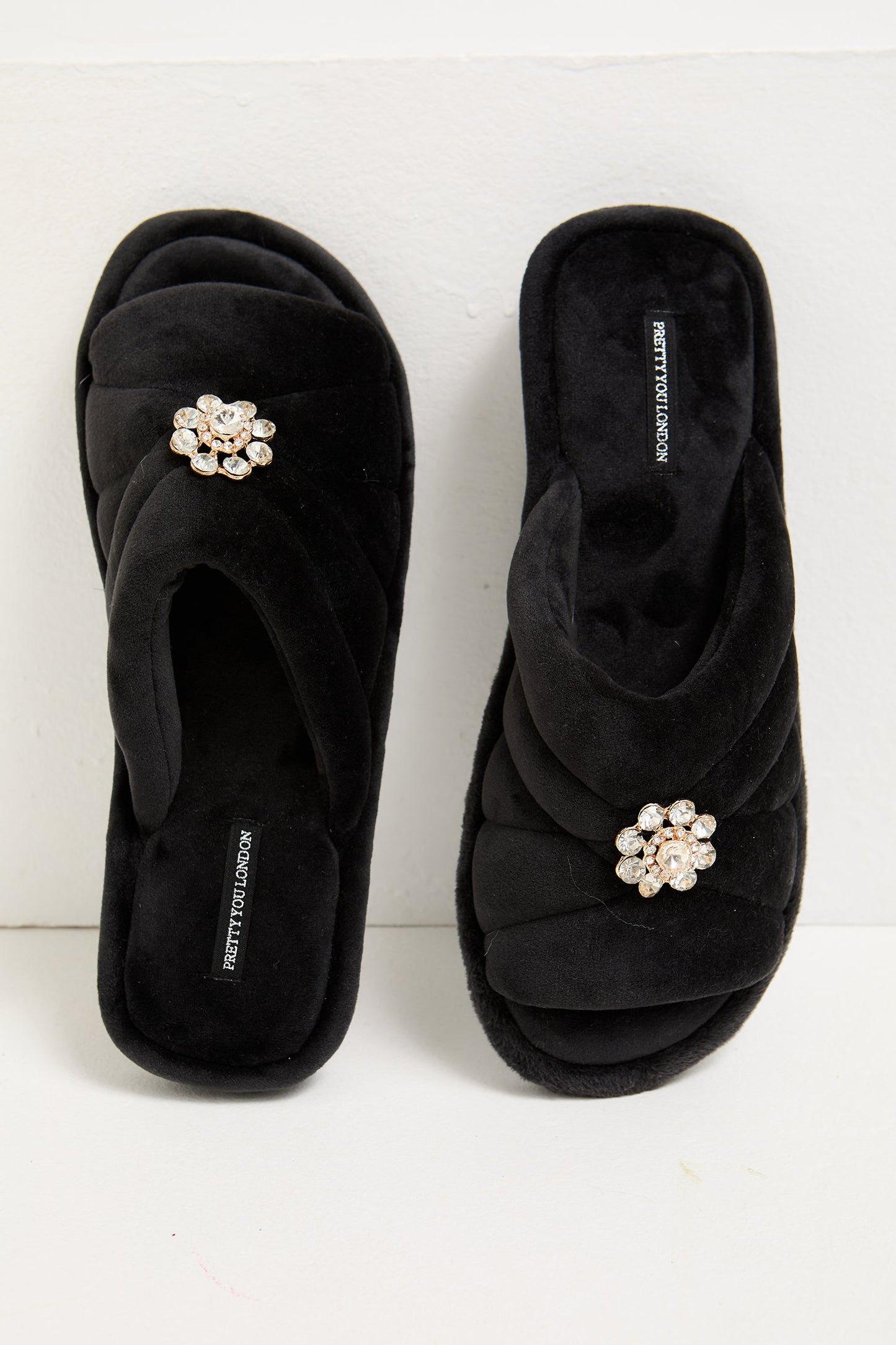 Faye Slippers in Raven