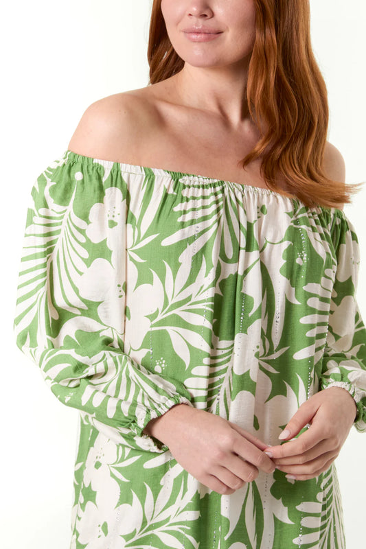 QED Bardot Top Green