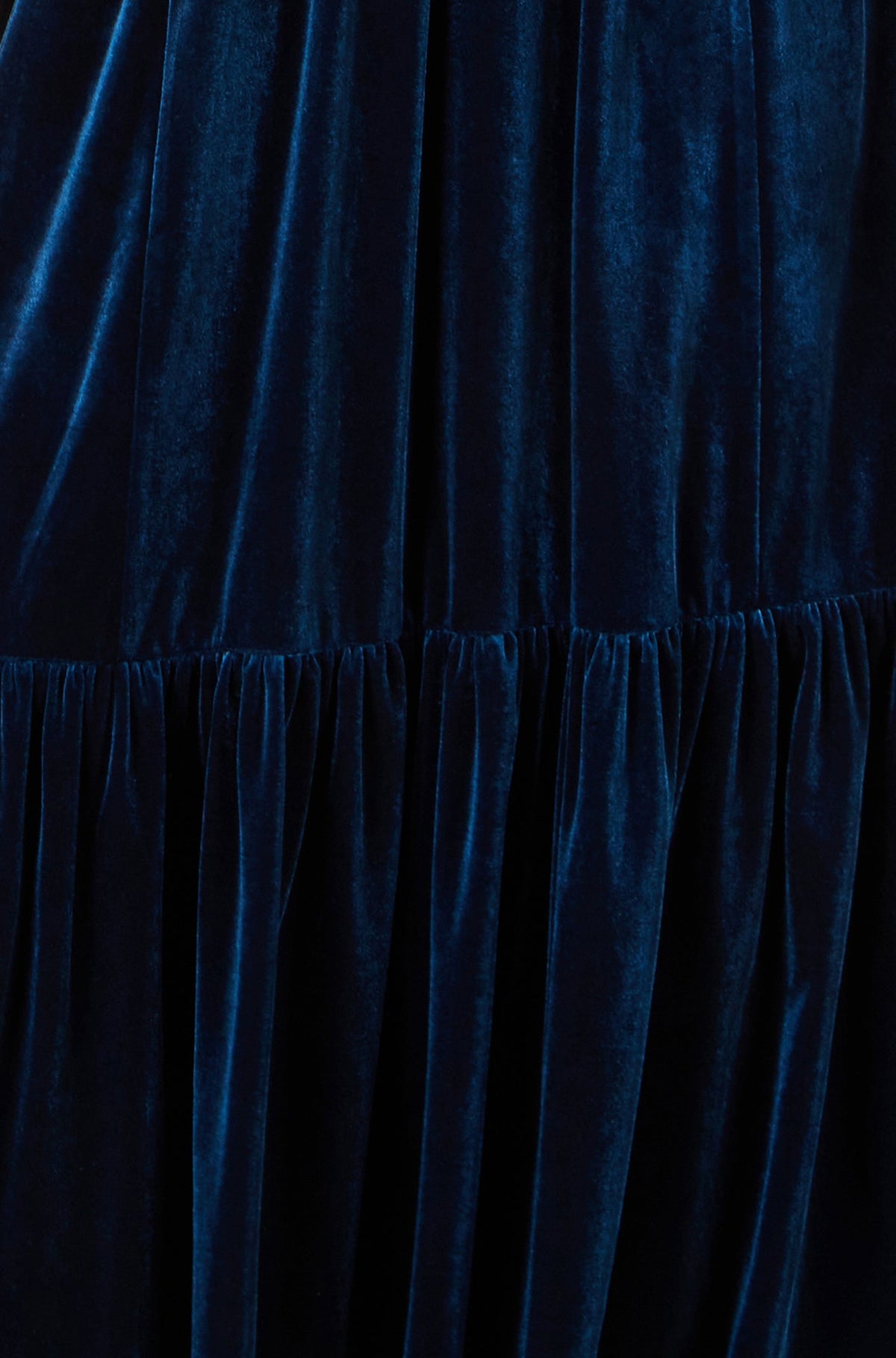 Yumi Teal Velvet Midi Dress