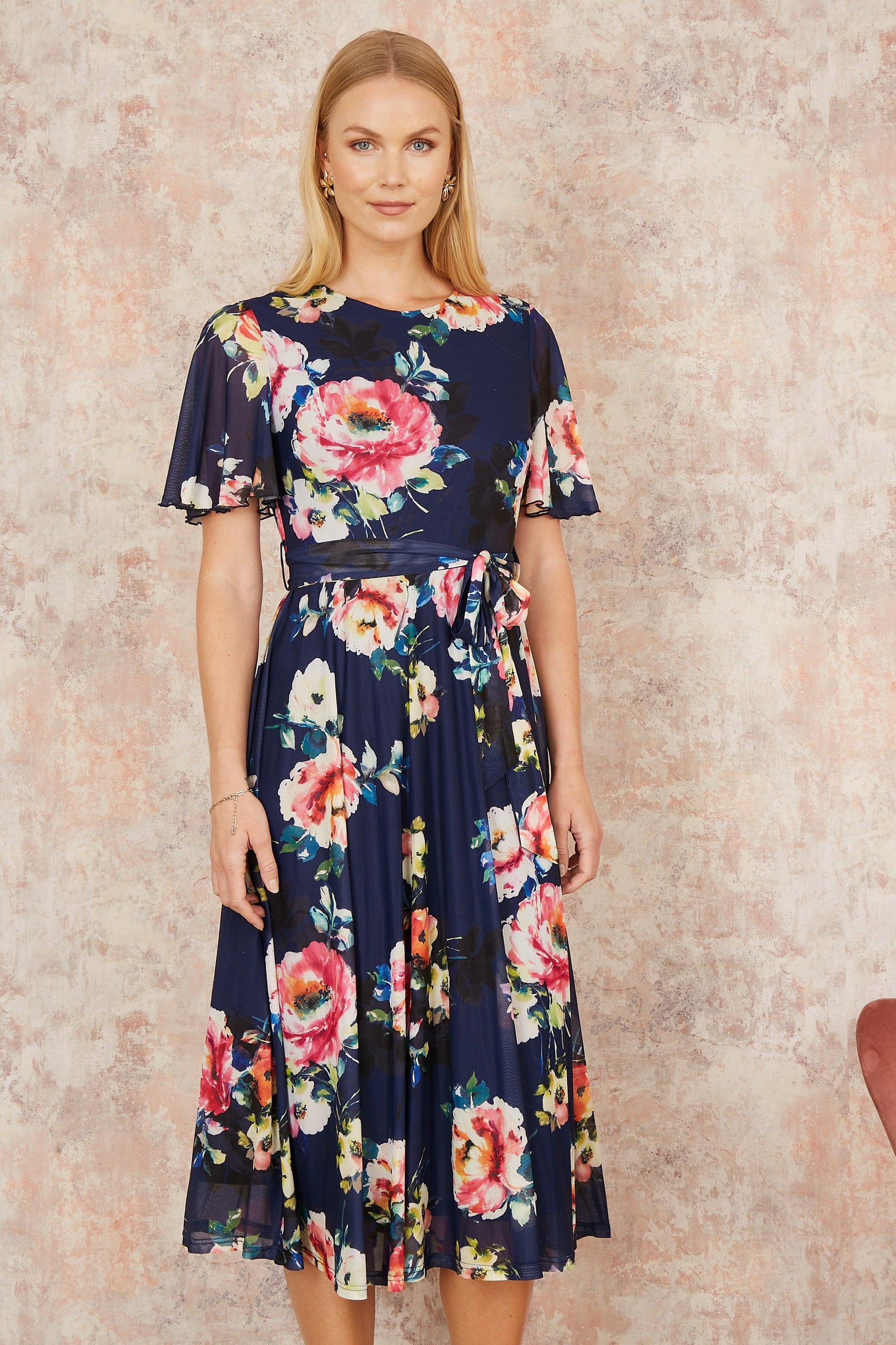 angel print mesh dress Angel Terry Mesh Layer Dress M