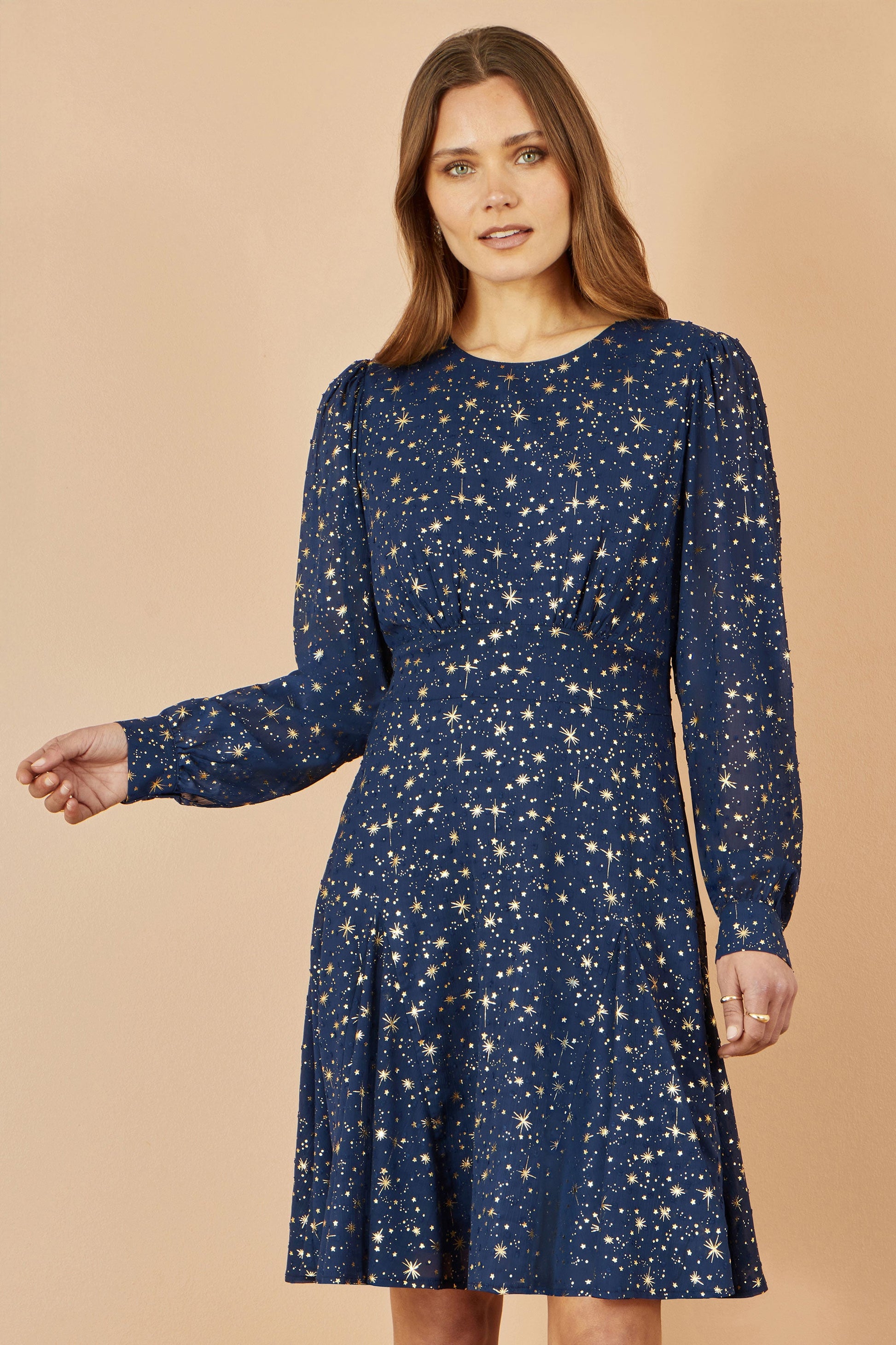 yumi long sleeve dress Yumi Black Velvet Dress With Sheer Long Sleeves