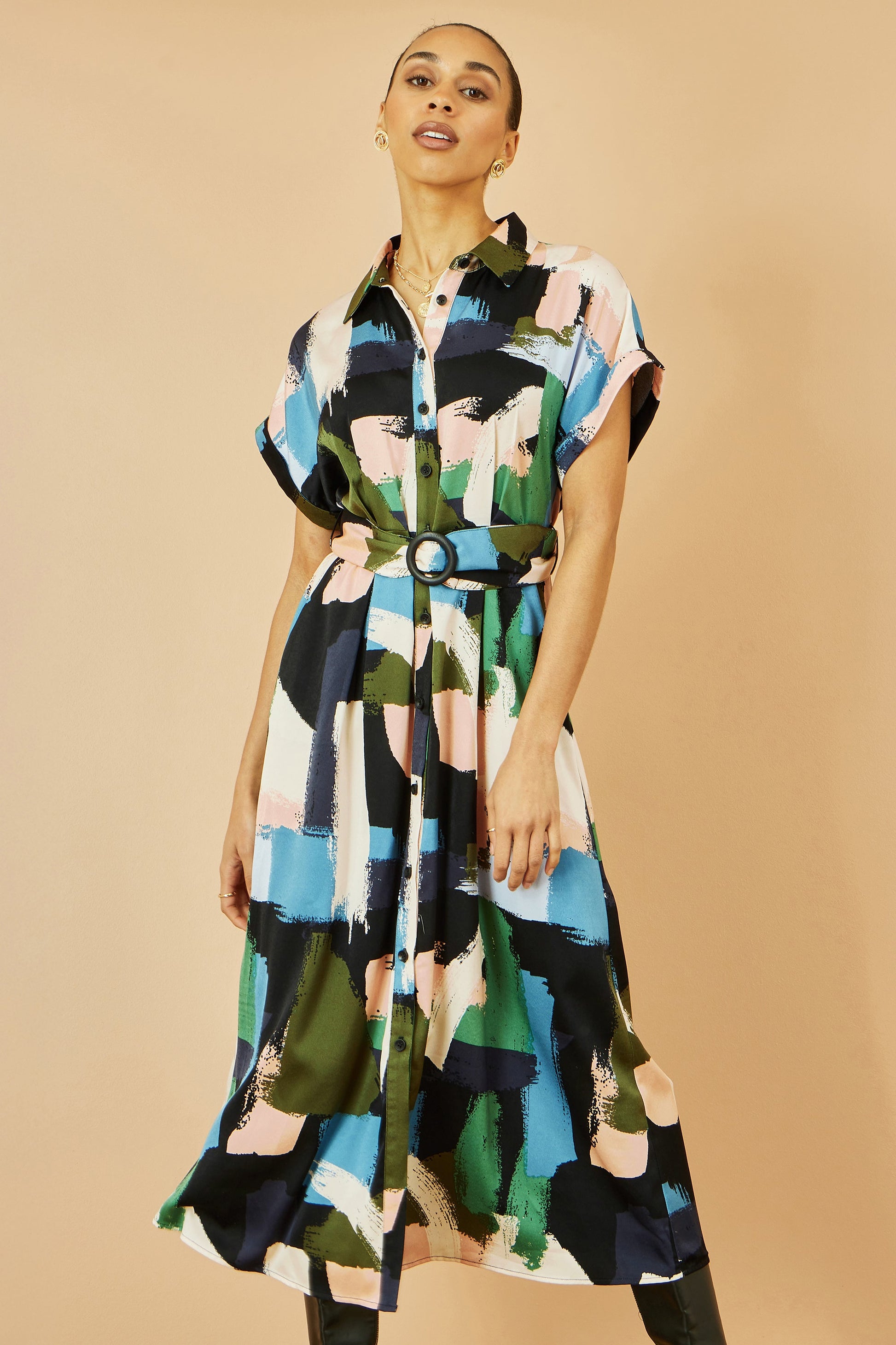 relaxed midi shirt dress Mersea Women's Le Midi Shirt Dress in Crisp White