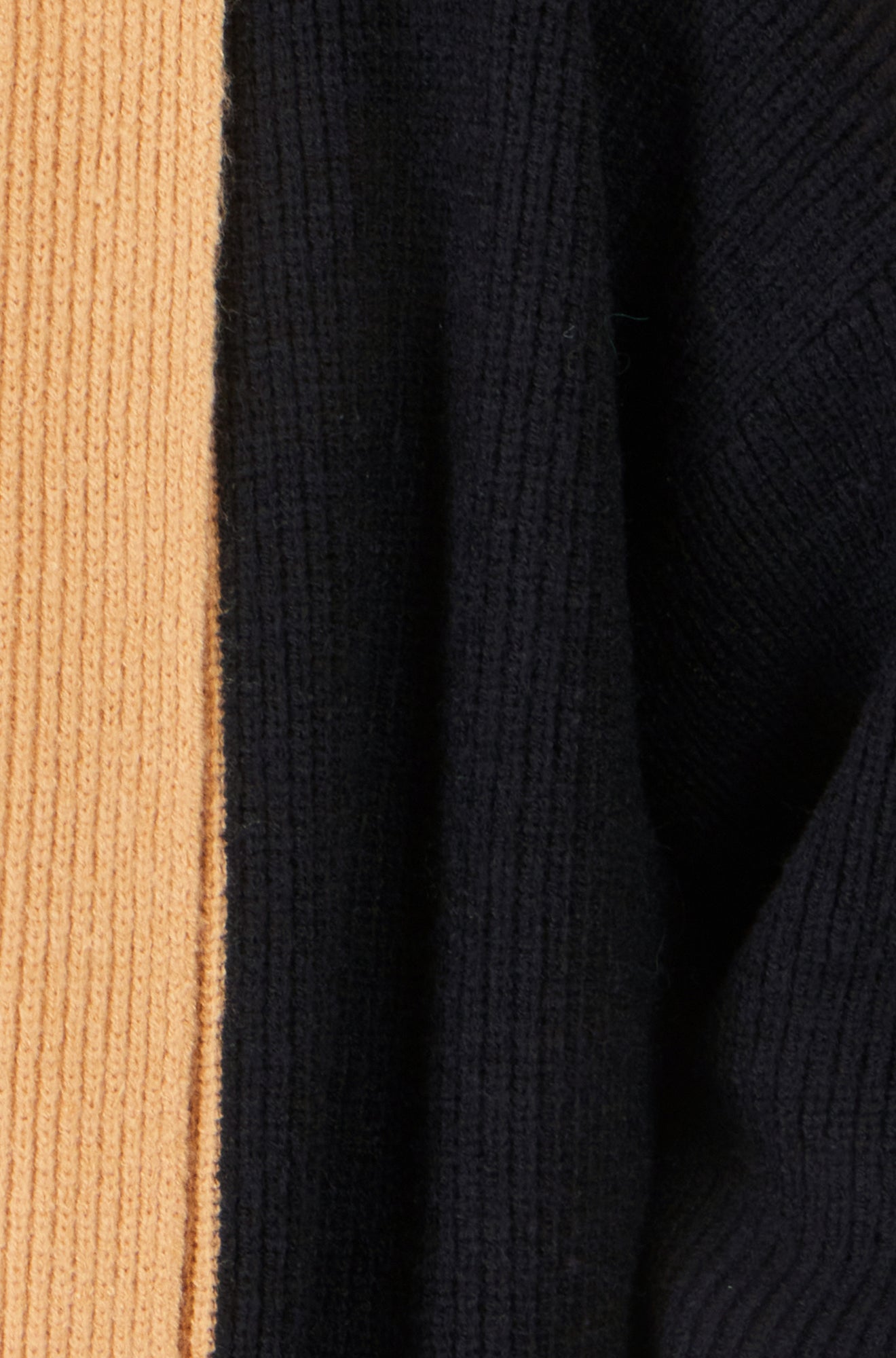 Yumi Black Open Cardigan With Contrast Border