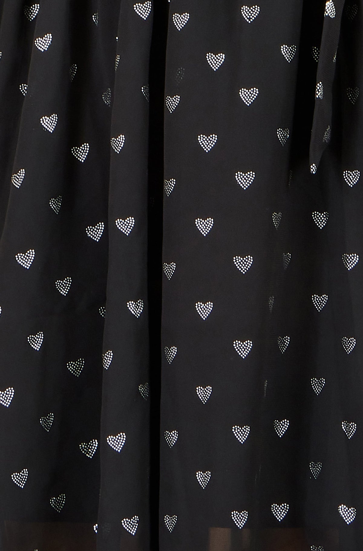 Yumi Black Heart Print Mini Dress