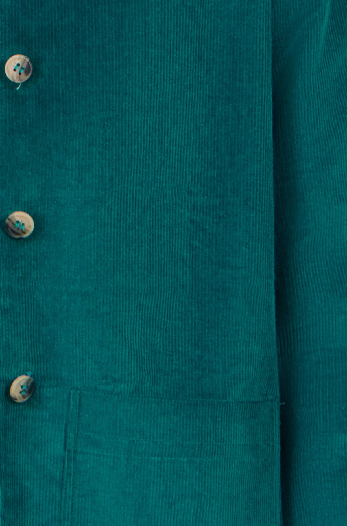Yumi Teal Cord Reversible Gingham Jacket