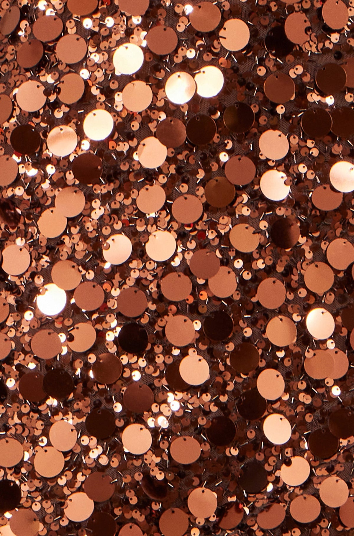 Yumi Copper Big Sequin Mini Skirt